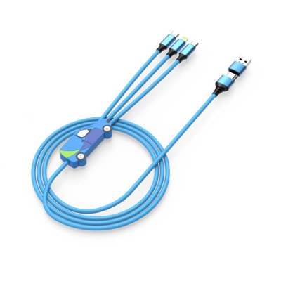 6-IN-1 LONG USB CHARGING (2A) CABLE, CUSTOM 2D SHAPE