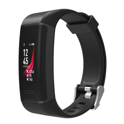 Fitness bracelet with GPS and lots of functions, black colour (BRA043)