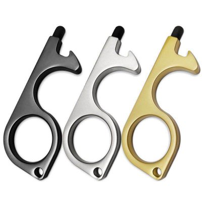 MULTIFUNCTION KEY RING FOR ZERO CONTACT WITH STYLUS AND OPENER