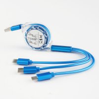 3-IN-1 USB DATA AND CHARGING CABLE WITH REEL