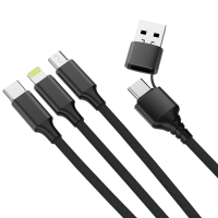 6-in-1 power cable, black colour (ACC118)