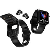 SMART WATCH WITH INTEGRATED TWS EARPHONES, 1.69” TOUCHSCREEN