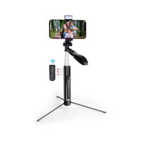 BLUETOOTH SELFIE STICK WITH TRIPOD AND VIDEO STABILIZER