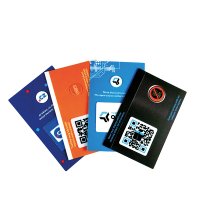 CARD WITH SELF-ADHESIVE CAMERA COVER AND MICROFIBRE DISPLAY CLEANER, ALL WITH FULL COLOUR PRINTING
