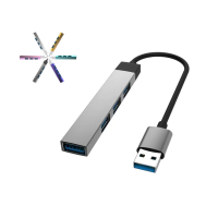 ULTRASLIM DATA AND POWER USB 2.0 + 3.0 HUB, 4 PORTS, USBA A CONNECTOR