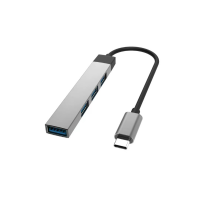 ULTRASLIM DATA AND POWER USB 2.0 + 3.0 HUB, 4 PORTS, TYPE-C CONNECTOR