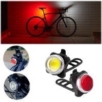 SET OF TWO BICYCLE LIGHTS WITH USB CHARGING