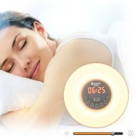 ALARM CLOCK / LIGHT WITH NIGHT LAMP AND FM RADIO