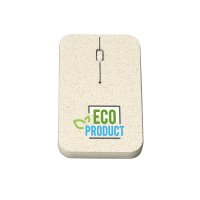 FLAT 2.4 GHZ WIRELESS MOUSE, MADE OF 100% COMPOSTABLE MATERIAL
