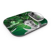 SET OF 10W WIRELESS MOUSE PAD AND WIRELESS MOUSE WITH WIRELESS CHARGING FUNCTION, CMYK + LED LOGO