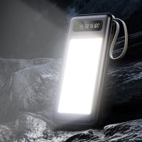 DUAL POWER BANK WITH ALL-IN-1 CABLES, STAND AND LED LAMP, 10000 MAH