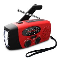 SURVIVAL SOLAR POWER BANK WITH DYNAMO, RADIO AND LAMP, 2000 MAH