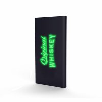 POWER BANK WITH COLOUR-CHANGING LED LOGO, 5000 MAH