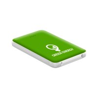 Slim Power bank with built-in cables, 5000mAh, white colour (PBA5098)