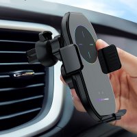 WIRELESS CHARGER FOR CARS, WITH AUTOMATIC CLOSING