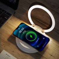 TOUCH-OPERATED LED LAMP WITH STAND, WITH 15 W WIRELESS FAST CHARGING