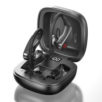 SPORTS WIRELESS TWS EARPHONES IN CHARGING BOX WITH LED DISPLAY