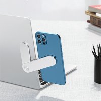 METAL MAGNETIC PHONE HOLDER WITH SELF-ADHESIVE COATING, FOR MONITOR / LAPTOP
