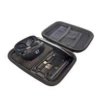TRAVEL SET - TWS EARPHONES, USB DATA MULTI-CABLE WITH STAND AND MICROFIBER CLOTH