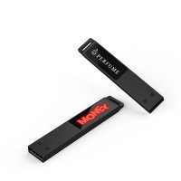 SLIM METAL USB FLASH DRIVE WITH LED LOGO