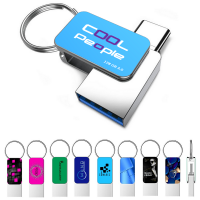 MINI USB 3.0 FLASH DRIVE
WITH TYPE-C AND USB A CONNECTORS, CUSTOM COLOURS