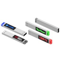 SLIM USB 2.0 / 3.0 FLASH DRIVE WITH LED LOGO AND BACKLIGHT