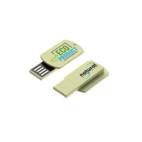 USB FLASH DRIVE WITH CLIP, MADE OF BIODEGRADABLE PLASTIC