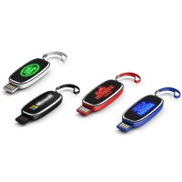 RETRACTABLE USB 2.0 / 3.0 FLASH DRIVE WITH LED LOGO