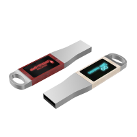 MINI USB 2.0/3.0 FLASH DRIVE WITH LED LOGO, METAL AND WOOD