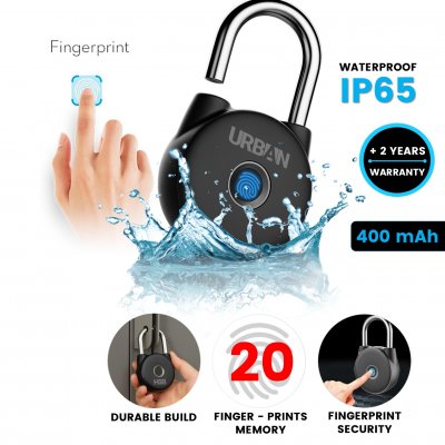 Padlock with fingerprint security