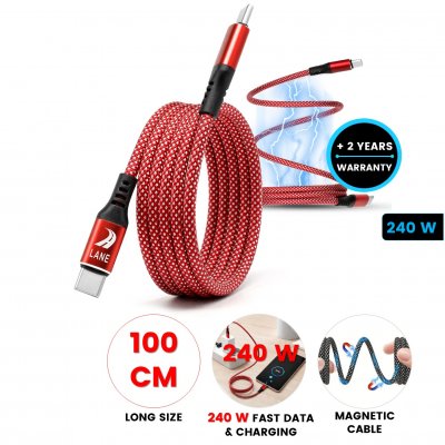 240 W magnetic fast-charging and data USB cable USB-C => USB-C
