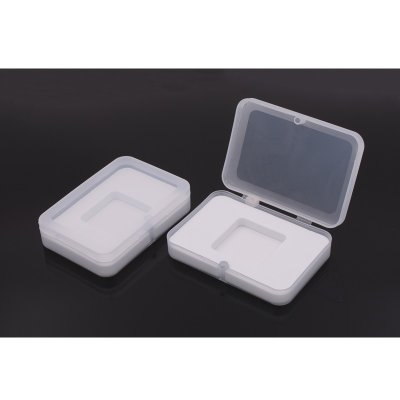 TRANSPARENT PLASTIC BOX FOR USB FLASH DRIVE