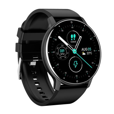 Smart watch with blood pressure and heart rate monitor, 1.28" screen