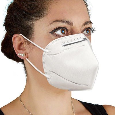 N95 / FFP2 respirator mask, white color (HSM002)