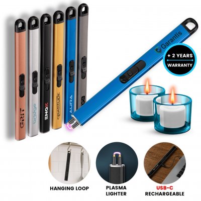 Universal plasma lighter ArcLighter Slim, for candles, fireplaces and stoves, with USB charging
