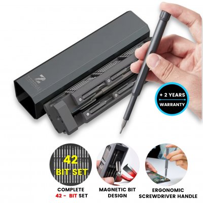 Tool set for repairing small electronics FIXPRO, 42 bits