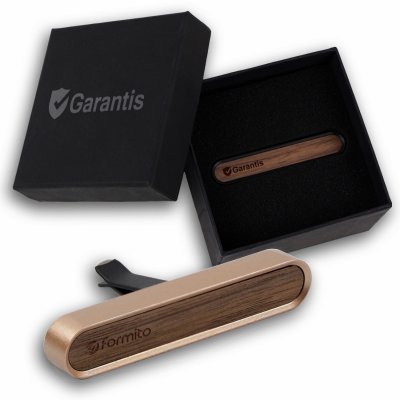 Elegant wooden car air freshener, set of 5 fragrances