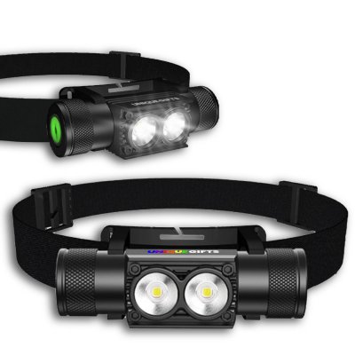Durable and powerful headlamp GRAVITON, with USB-C charging