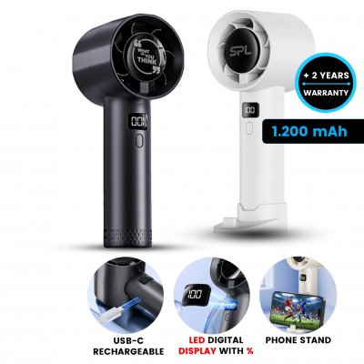 Handheld fan AirPulse with stepless power control