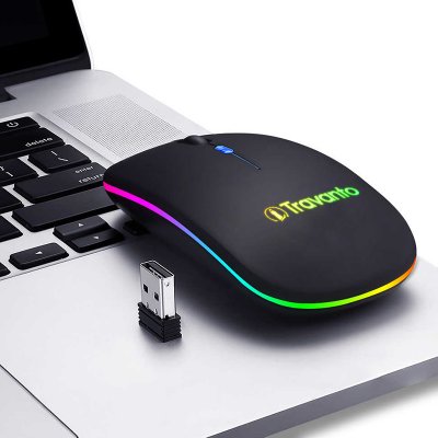 2.4 GHZ WIRELESS MOUSE WITH LED LOGO