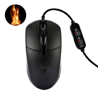 HEATED PC MOUSE WITH USB CABLE