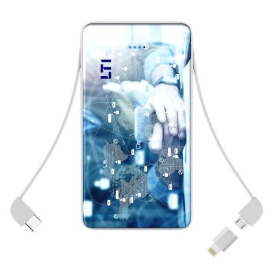POWER BANK WITH ALL-IN-ONE INTEGRATED CABLES, 8000 / 10000 MAH