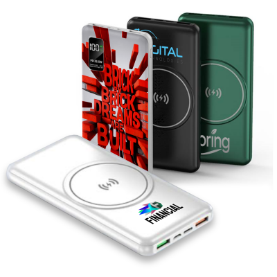 10000 mAh - Power bank with 15 W wireless charging and QC 22.5 W