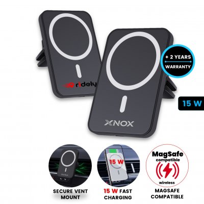 15 W magnetic wireless car phone charger/holder CARGNET
