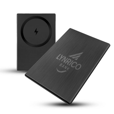 2000 mAh – ultra-thin magnetic power bank Nano2k with wireless charging