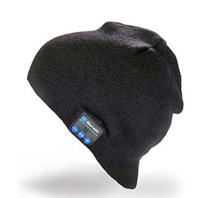 Winter cap with bluetooth headphones, black colour (PHO110)