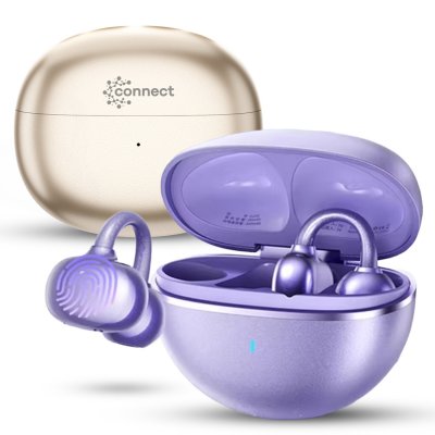 Sport wireless clip-on earphones