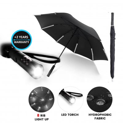 Umbrella with torch