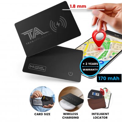 Smart location card, compatible with Apple Find My