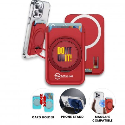 Magnetic (MagSafe compatible) card holder with stand
